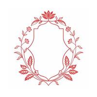 Beautiful Floral Frame Border Illustration vector