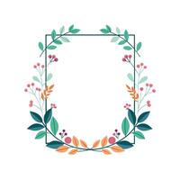 Beautiful Floral Frame Border Illustration vector