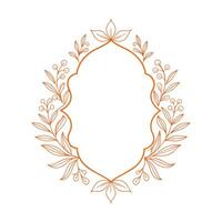 Beautiful Floral Frame Border Illustration vector