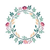 Beautiful Floral Frame Border Illustration vector