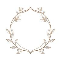 Beautiful Floral Frame Border Illustration vector