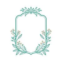Beautiful Floral Frame Border Illustration vector