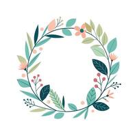 Beautiful Floral Frame Border Illustration vector