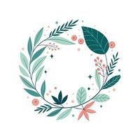 Beautiful Floral Frame Border Illustration vector