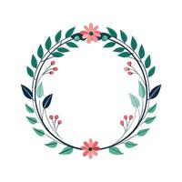 Beautiful Floral Frame Border Illustration vector