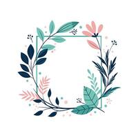 Beautiful Floral Frame Border Illustration vector