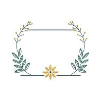 Beautiful Floral Frame Border Illustration vector