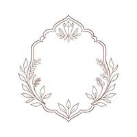 Beautiful Floral Frame Border Illustration vector