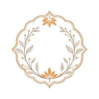 Beautiful Floral Frame Border Illustration vector
