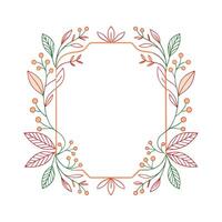 Beautiful Floral Frame Border Illustration vector