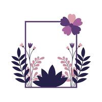 Beautiful Floral Frame Border Illustration vector