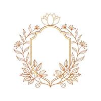 Beautiful Floral Frame Border Illustration vector