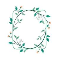 Beautiful Floral Frame Border Illustration vector