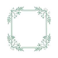 Beautiful Floral Frame Border Illustration vector