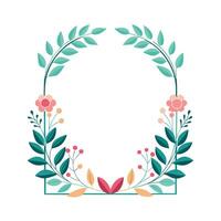 Beautiful Floral Frame Border Illustration vector