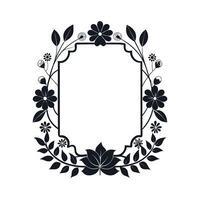 Beautiful Floral Frame Border Illustration vector