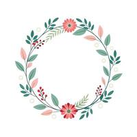 Beautiful Floral Frame Border Illustration vector