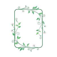 Beautiful Floral Frame Border Illustration vector