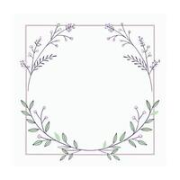 Beautiful Floral Frame Border Illustration vector