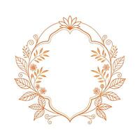 Beautiful Floral Frame Border Illustration vector