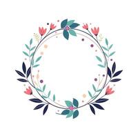 Beautiful Floral Frame Border Illustration vector