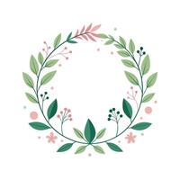 Beautiful Floral Frame Border Illustration vector