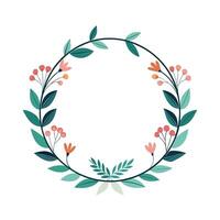 Beautiful Floral Frame Border Illustration vector