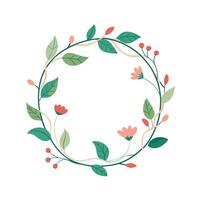 Beautiful Floral Frame Border Illustration vector