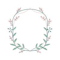 Beautiful Floral Frame Border Illustration vector