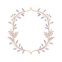 Beautiful Floral Frame Border Illustration vector
