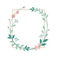 Beautiful Floral Frame Border Illustration vector
