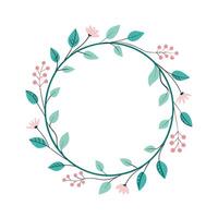 Beautiful Floral Frame Border Illustration vector