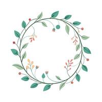 Beautiful Floral Frame Border Illustration vector