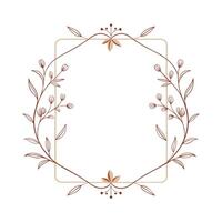Beautiful Floral Frame Border Illustration vector