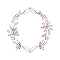 Beautiful Floral Frame Border Illustration vector