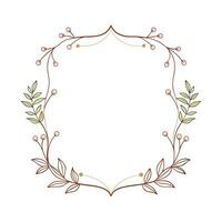 Beautiful Floral Frame Border Illustration vector