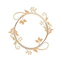 Beautiful Floral Frame Border Illustration vector