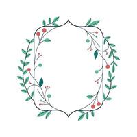 Beautiful Floral Frame Border Illustration vector