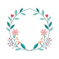 Beautiful Floral Frame Border Illustration vector