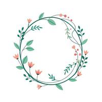 Beautiful Floral Frame Border Illustration vector