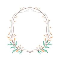 Beautiful Floral Frame Border Illustration vector