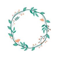 Beautiful Floral Frame Border Illustration vector