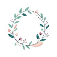 Beautiful Floral Frame Border Illustration vector