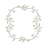 Beautiful Floral Frame Border Illustration vector