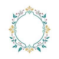 Beautiful Floral Frame Border Illustration vector