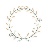 Beautiful Floral Frame Border Illustration vector