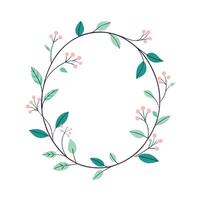 Beautiful Floral Frame Border Illustration vector