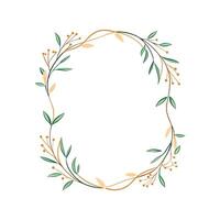 Beautiful Floral Frame Border Illustration vector
