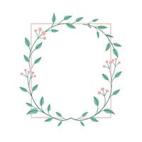 Beautiful Floral Frame Border Illustration vector