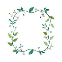 Beautiful Floral Frame Border Illustration vector